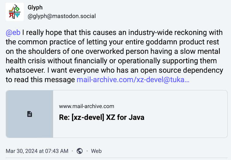 An anonymous coder almost hacked a large part of the Internet.  How worried should we be?